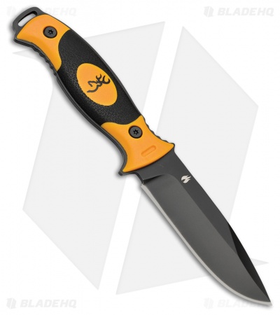 BROWNING KNIFE IGNITE FIXED BLACK ORANGE Coltello Survival con acciarino,  lama da 10cm cod.3220334